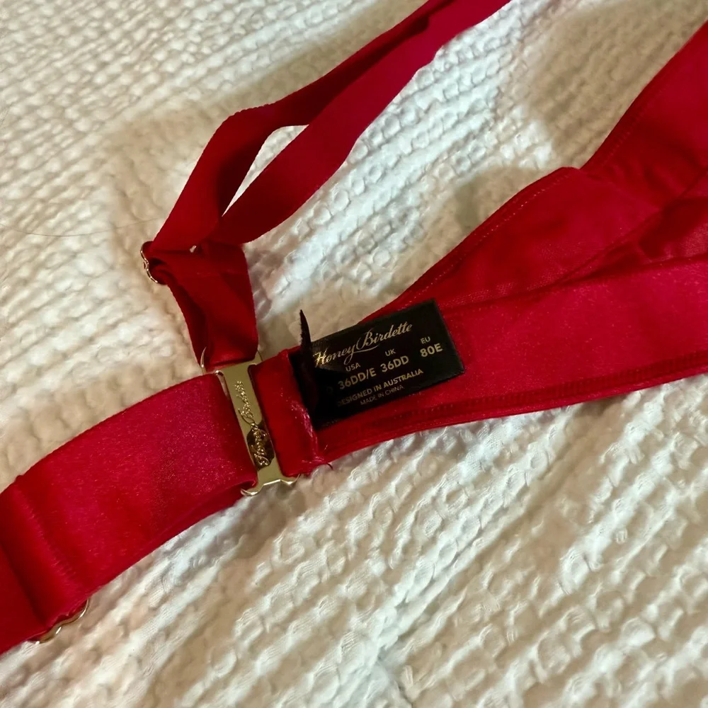 Honey Birdette Striking Red Bra Set - Picture 3 of 3